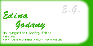 edina godany business card